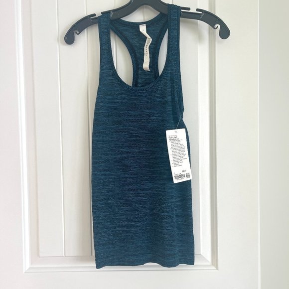 NWT Lululemon Swiftly Tech Tank Prism Stripe Turqouise Tide Multi - Picture 4 of 9